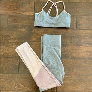 Bandier We Over Me Set SMALL Leggings and Sports Bra Set